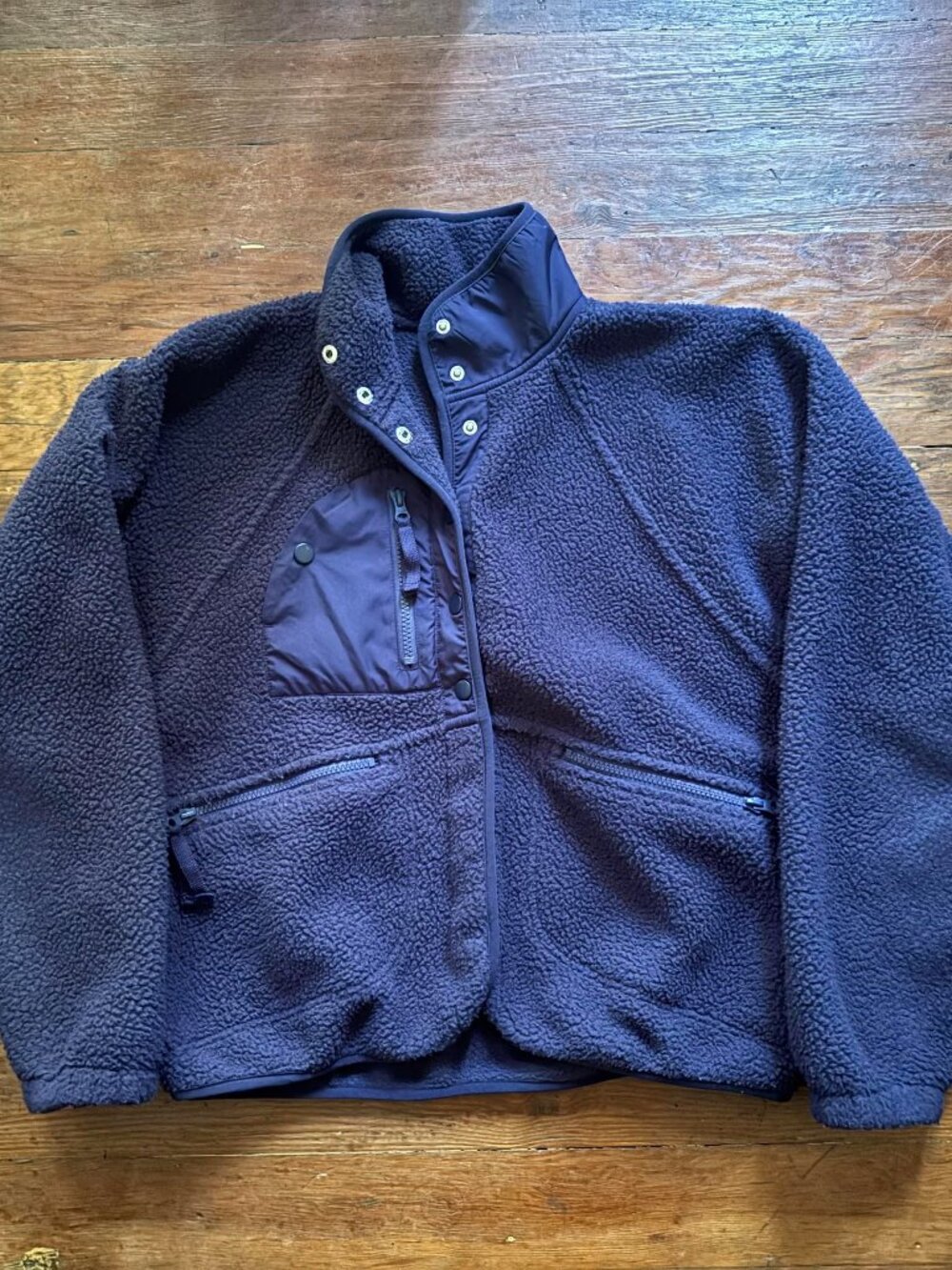 Free People FP Movement NAVY Hit The Slopes Jacket Coat S/P (Small / Petite)